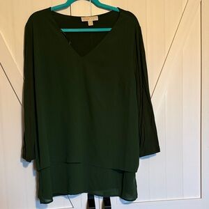 Michael Kors Dark Green Top